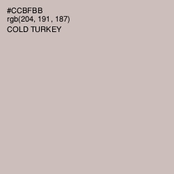 #CCBFBB - Cold Turkey Color Image